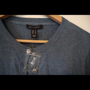 Blue Cardigan sweater Halston NWT S
